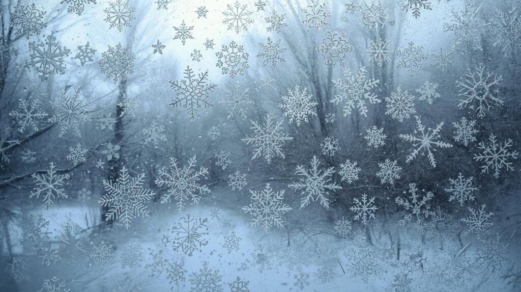 Winterliche Fensterbilder für Weihnachten