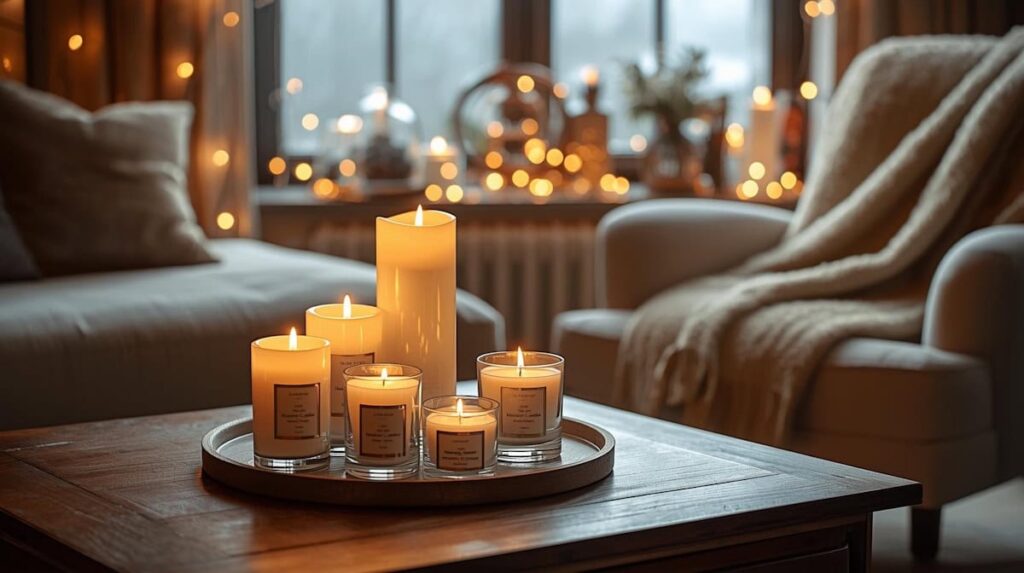 Winterliche Duftkerzen